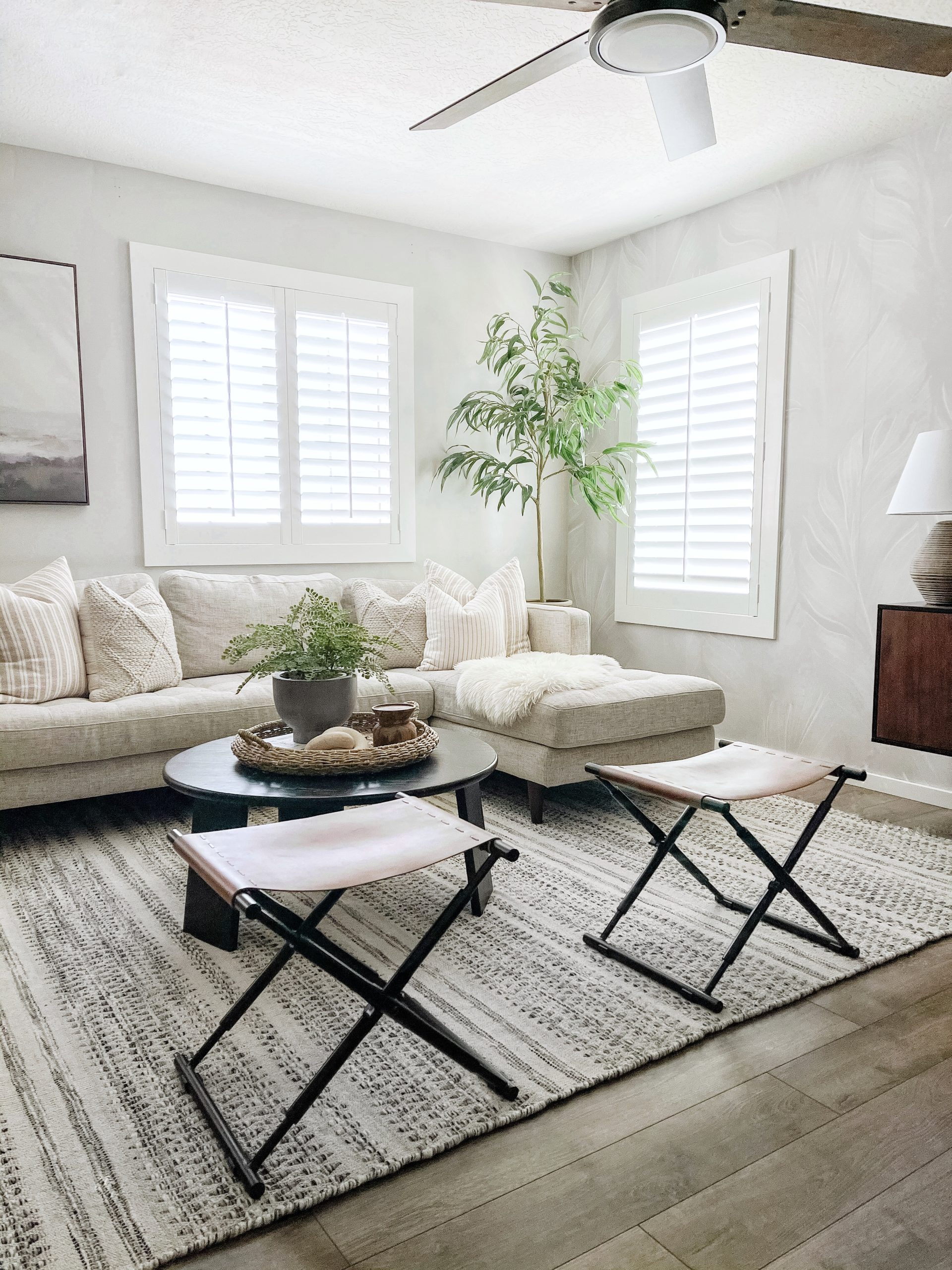 Window Treatments - Why we went with Shutters - Grey Birch Designs